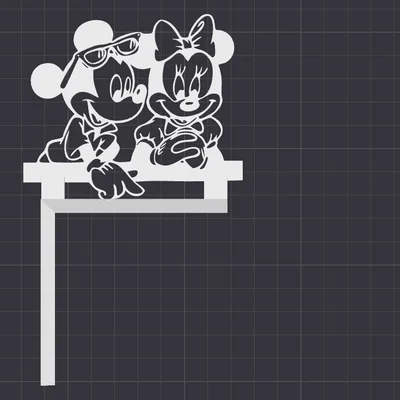 Nắp che công tắc đèn trang trí – Mickey và Minnie Mouse