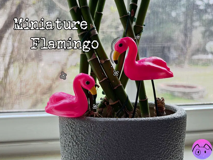 Mô hình Hồng hạc Mini (Miniature Flamingo) - Image 1
