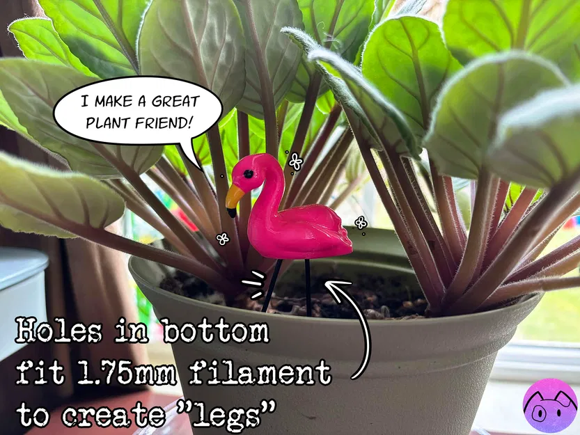 Mô hình Hồng hạc Mini (Miniature Flamingo) - Image 2