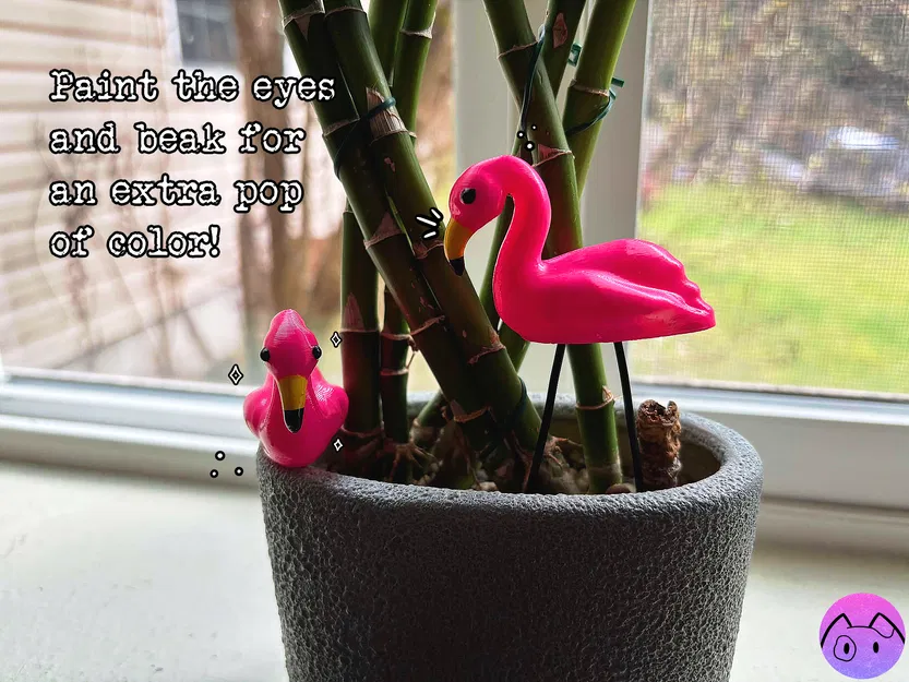 Mô hình Hồng hạc Mini (Miniature Flamingo) - Image 3