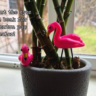 Mô hình Hồng hạc Mini (Miniature Flamingo)