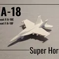 Mô hình tiêm kích siêu nhỏ F/A-18 E/F Super Hornet in nguyên khối (print-in-place) - Thumbnail 1