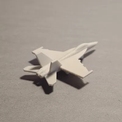 Mô hình tiêm kích siêu nhỏ F/A-18 E/F Super Hornet in nguyên khối (print-in-place)