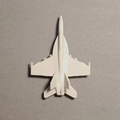 Mô hình tiêm kích siêu nhỏ F/A-18 E/F Super Hornet in nguyên khối (print-in-place)