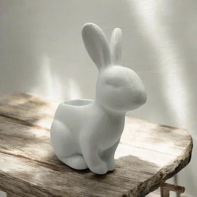 Chậu Cây Hình Thỏ Đáng Yêu – Lọ Hoa & Chậu Trang Trí Độc Đáo