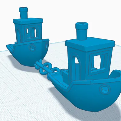 Train/Chain Benchy (Mẫu Benchy biến tấu thành đồ chơi Fidget)