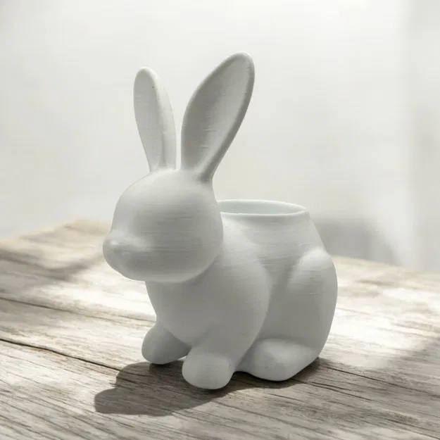 Chậu Cây Hình Thỏ – Bình Hoa & Vật Phẩm Trang Trí Độc Đáo - Image 2