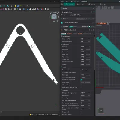 Giá đỡ cuộn nhựa trên nóc Creality K1C (có cảm biến báo hết nhựa)