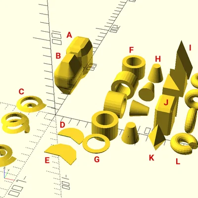 Thư viện OpenSCAD bổ sung các hình khối cơ bản