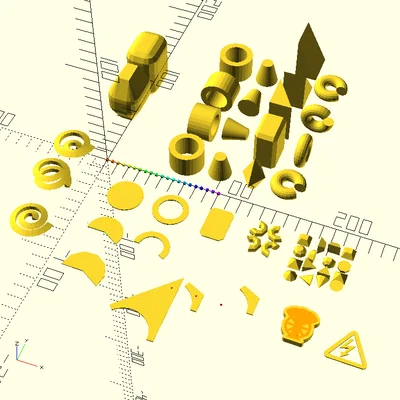 Thư viện OpenSCAD bổ sung các hình khối cơ bản