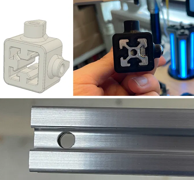 Bộ dưỡng khoan cho thanh nhôm định hình 2020 - Image 1