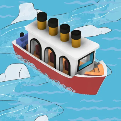 Mô hình tàu Benchy Titanic (Benchanic) độc đáo cho máy in 3D