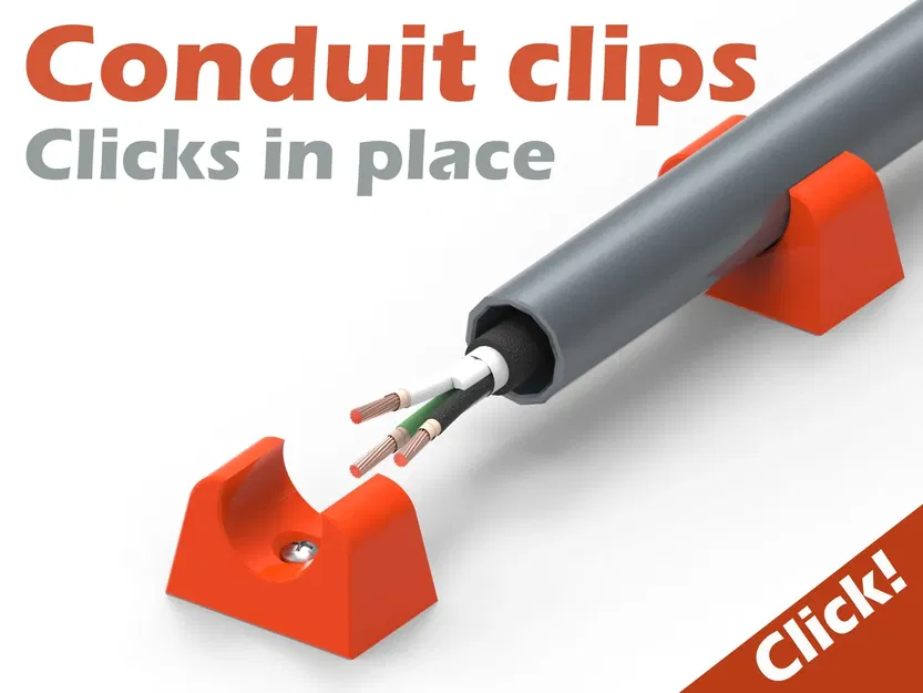 Bộ kẹp giữ ống luồn dây điện Conduit Clips tiện dụng - Image 1