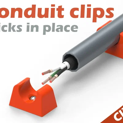 Bộ kẹp giữ ống luồn dây điện Conduit Clips tiện dụng
