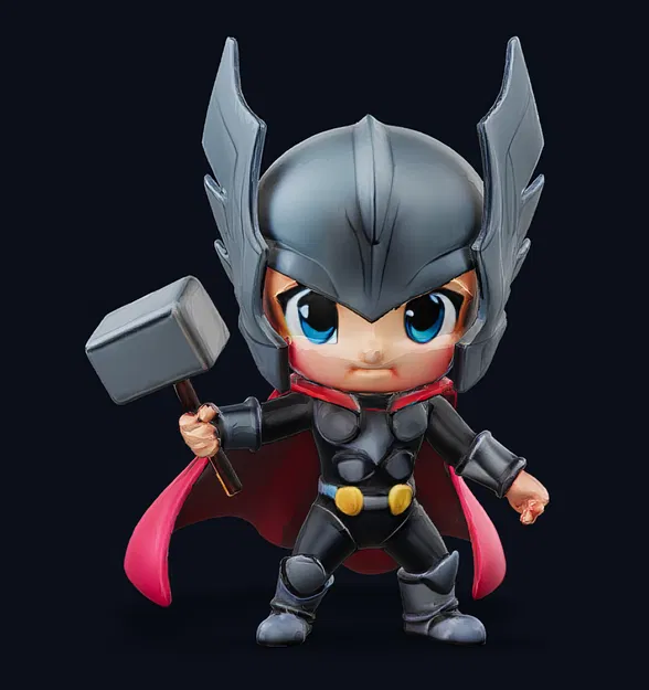 Mô hình 3D Chibi Thor - Image 1