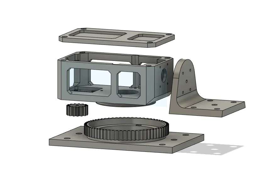 Cơ cấu Pan Tilt cho động cơ Nema 17 (Bản lưu trữ) - Image 1