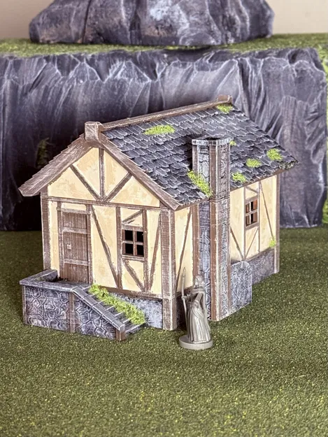 Nhà Trung Cổ RPG Dạng Module - Địa hình D&D Tối ưu cho in FDM - Image 3