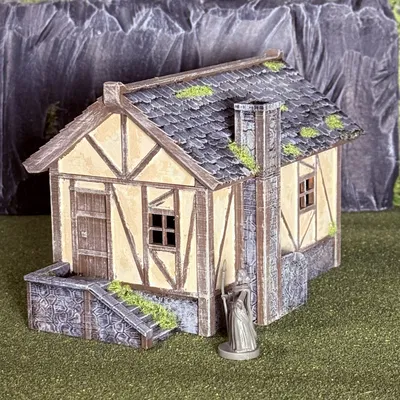Nhà Trung Cổ RPG Dạng Module - Địa hình D&D Tối ưu cho in FDM