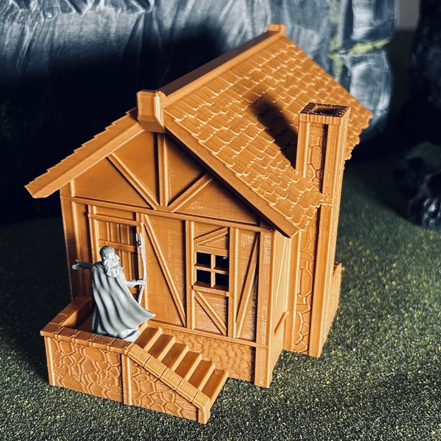 Nhà Trung Cổ RPG Dạng Module - Địa hình D&D Tối ưu cho in FDM - Image 6