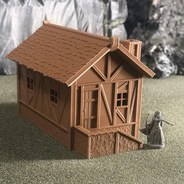 Nhà Trung Cổ RPG Dạng Module - Địa hình D&D Tối ưu cho in FDM - Image 8