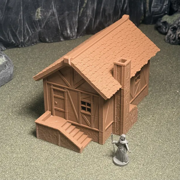 Nhà Trung Cổ RPG Dạng Module - Địa hình D&D Tối ưu cho in FDM - Image 9