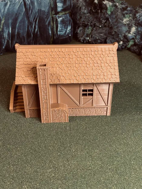 Nhà Trung Cổ RPG Dạng Module - Địa hình D&D Tối ưu cho in FDM - Image 23