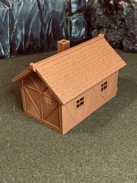 Nhà Trung Cổ RPG Dạng Module - Địa hình D&D Tối ưu cho in FDM - Image 25