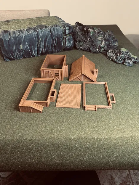 Nhà Trung Cổ RPG Dạng Module - Địa hình D&D Tối ưu cho in FDM - Image 34