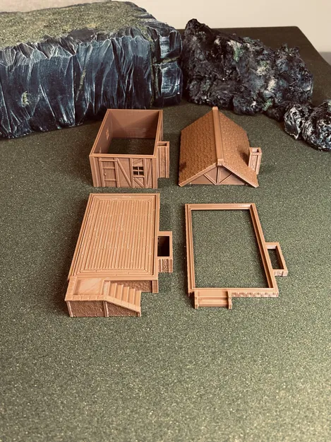 Nhà Trung Cổ RPG Dạng Module - Địa hình D&D Tối ưu cho in FDM - Image 35