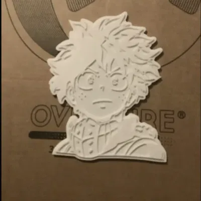 Mô hình trang trí treo tường Deku (My Hero Academia) 2D