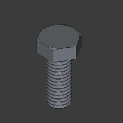 Bộ mô hình bu lông ISO 4017 chuẩn (M12 - M36) dành cho in 3D