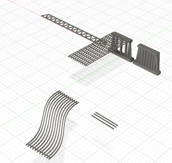 Cầu thép và bê tông tỉ lệ N-Scale - Dành cho hai làn ray - Image 10