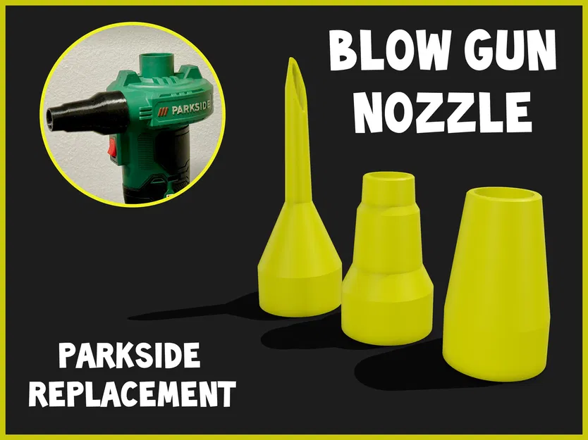 Bộ đầu phun thay thế cho súng thổi khí (Parkside và các dòng tương tự) - Image 1