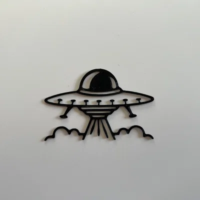 Alien Wall Art #3 - Trang trí tường hình đĩa bay