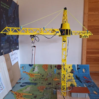 Mô hình Cần cẩu 3D điều khiển 3 hướng