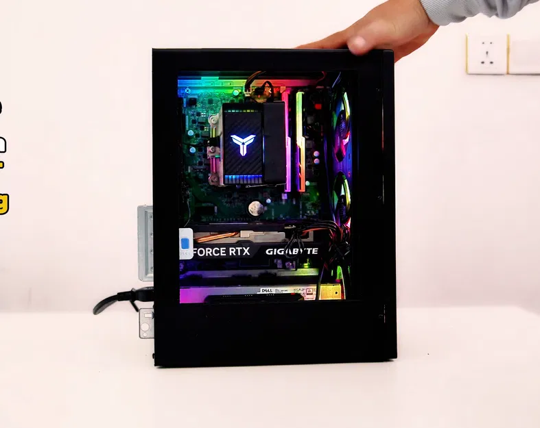 Tấm hông mica và giá đỡ quạt mặt trước tương thích với 3060MT - Image 2