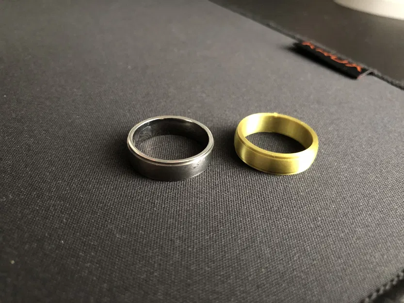 Mô hình nhẫn cưới nam size 21 - File in 3D chất lượng cao - Image 2