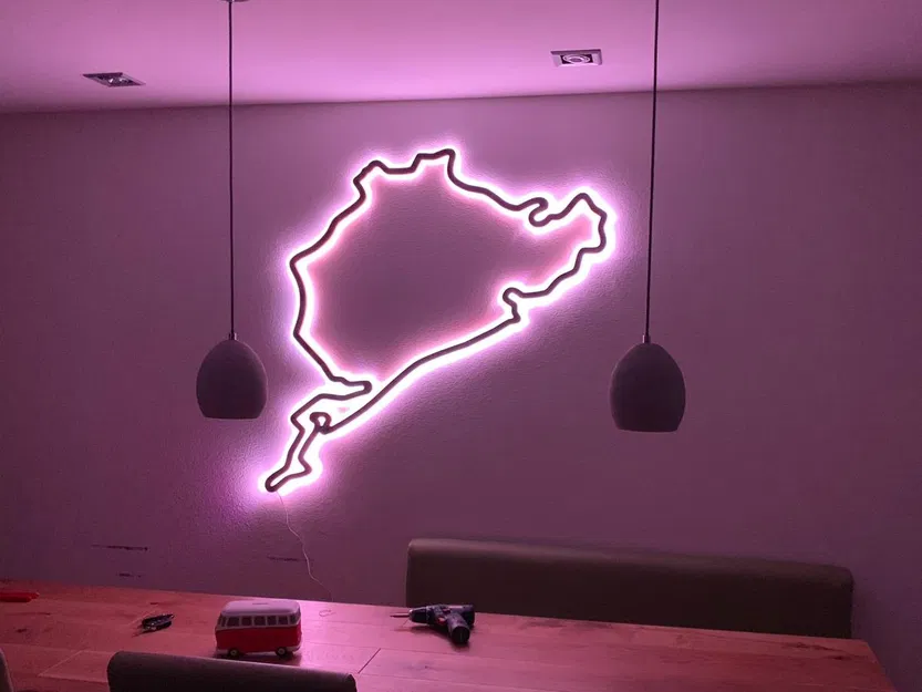 Mô hình treo tường Silhouette đường đua Nürburgring - Image 1