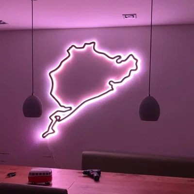 Mô hình treo tường Silhouette đường đua Nürburgring