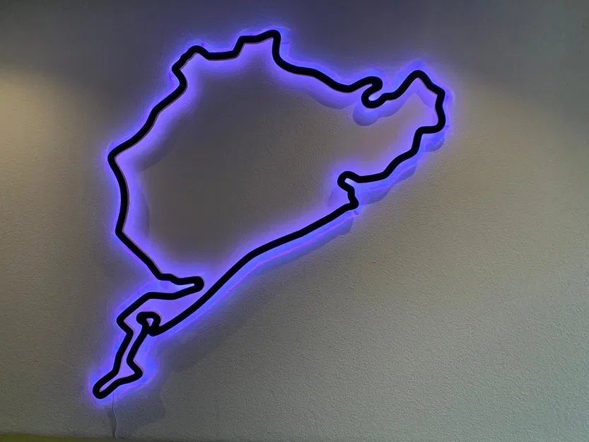 Mô hình treo tường Silhouette đường đua Nürburgring - Image 13