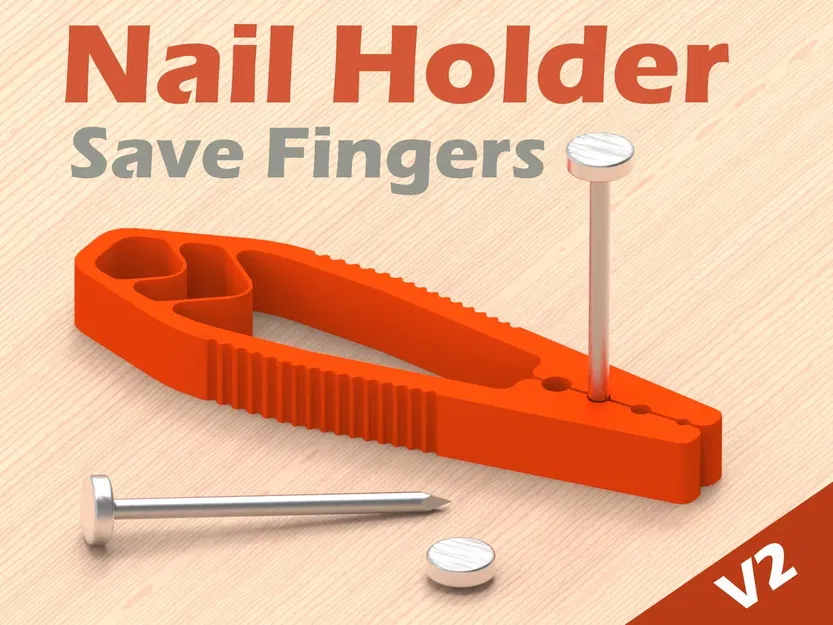 Dụng cụ kẹp giữ đinh an toàn Nail Holder V2 in 3D - Image 1