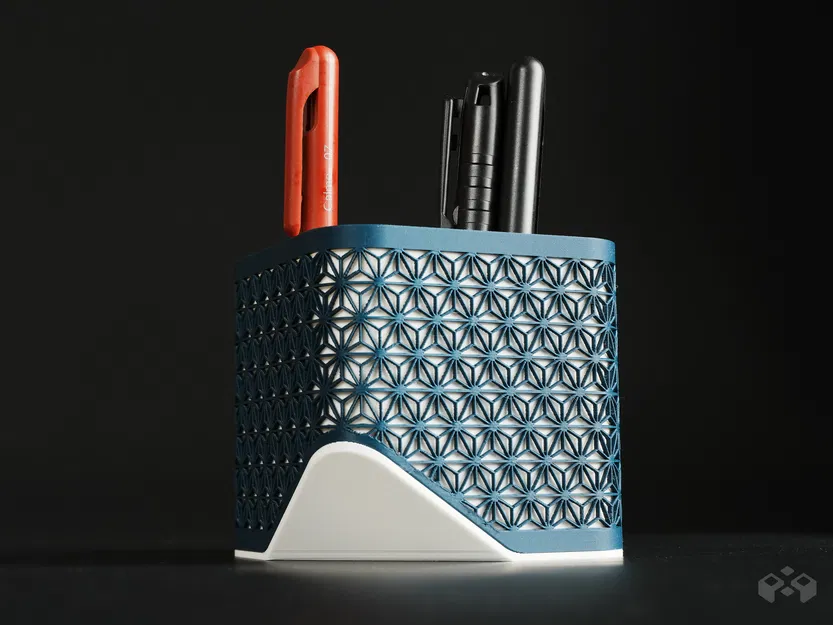 Ống Cắm Bút Phong Cách Kumiko - Image 3