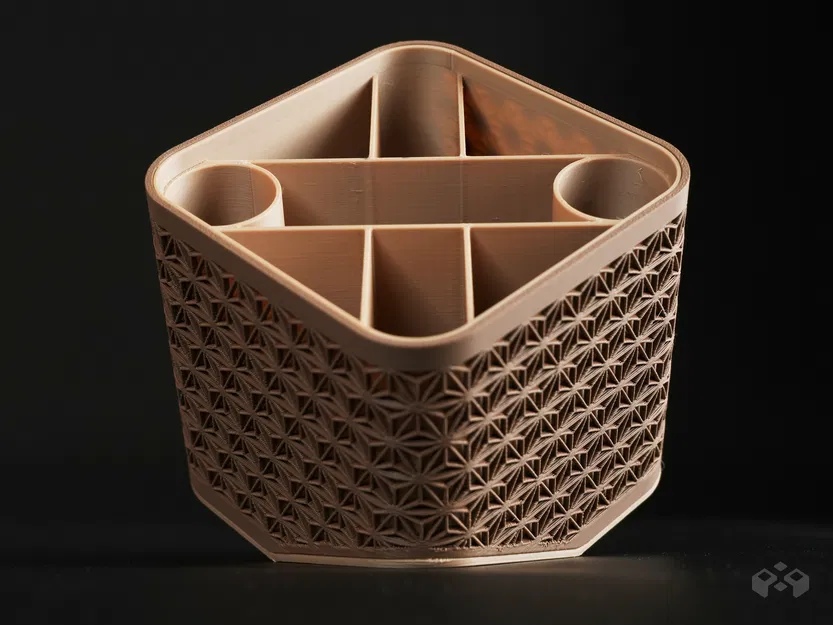 Ống Cắm Bút Phong Cách Kumiko - Image 5