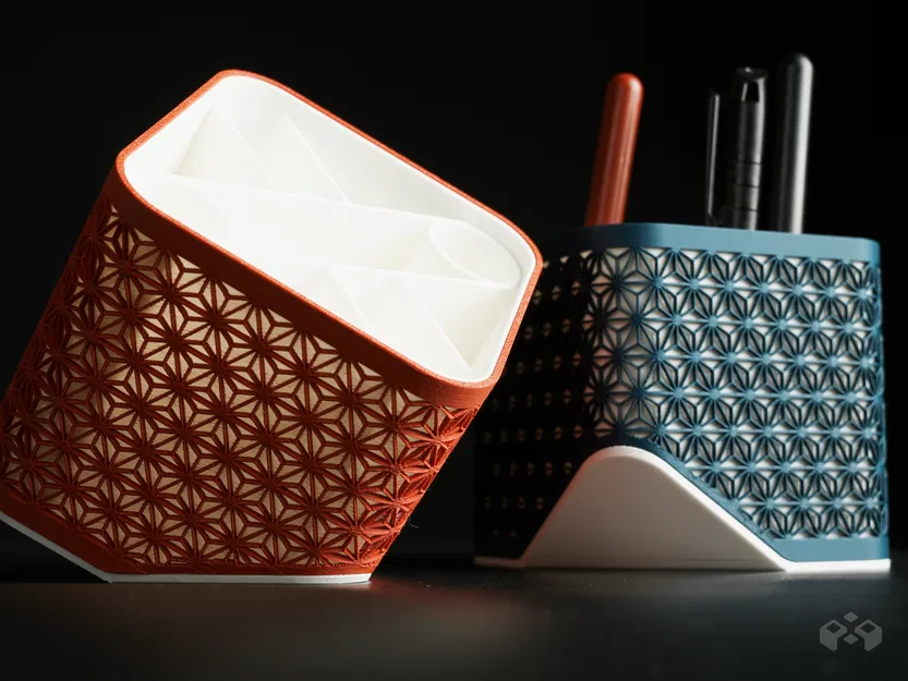 Ống Cắm Bút Phong Cách Kumiko - Image 6