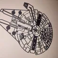 Mô hình treo tường tàu Millennium Falcon Star Wars in 3D đẹp mắt - Thumbnail 2