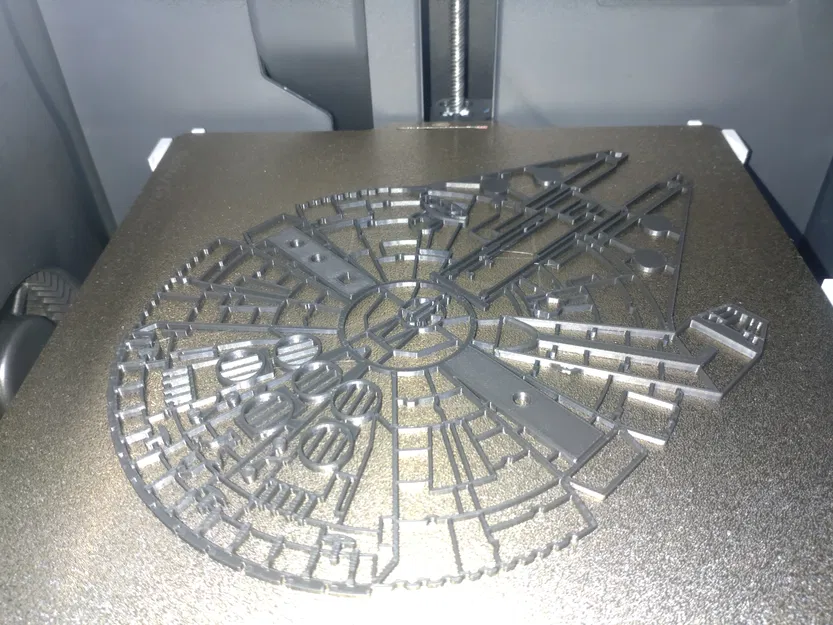 Mô hình treo tường tàu Millennium Falcon Star Wars in 3D đẹp mắt - Image 3