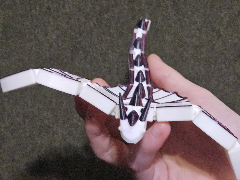 Mô hình Rồng Flexi Dragon khớp nối linh hoạt in 3D siêu dễ - Image 1