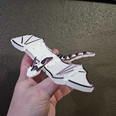 Mô hình Rồng Flexi Dragon khớp nối linh hoạt in 3D siêu dễ