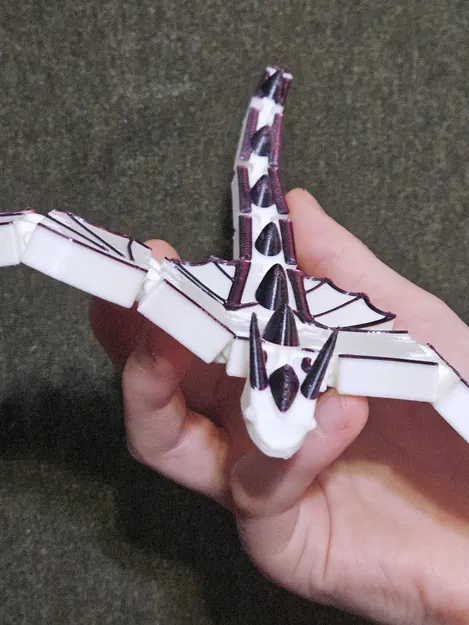 Mô hình Rồng Flexi Dragon khớp nối linh hoạt in 3D siêu dễ - Image 3
