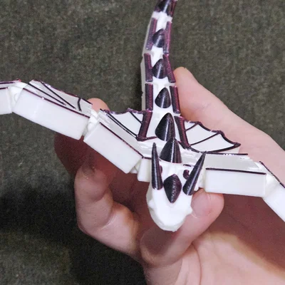 Mô hình Rồng Flexi Dragon khớp nối linh hoạt in 3D siêu dễ